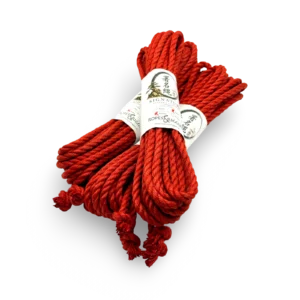 Rødt Signatur Jute Reb i 6 mm til Shibari og Kinbaku