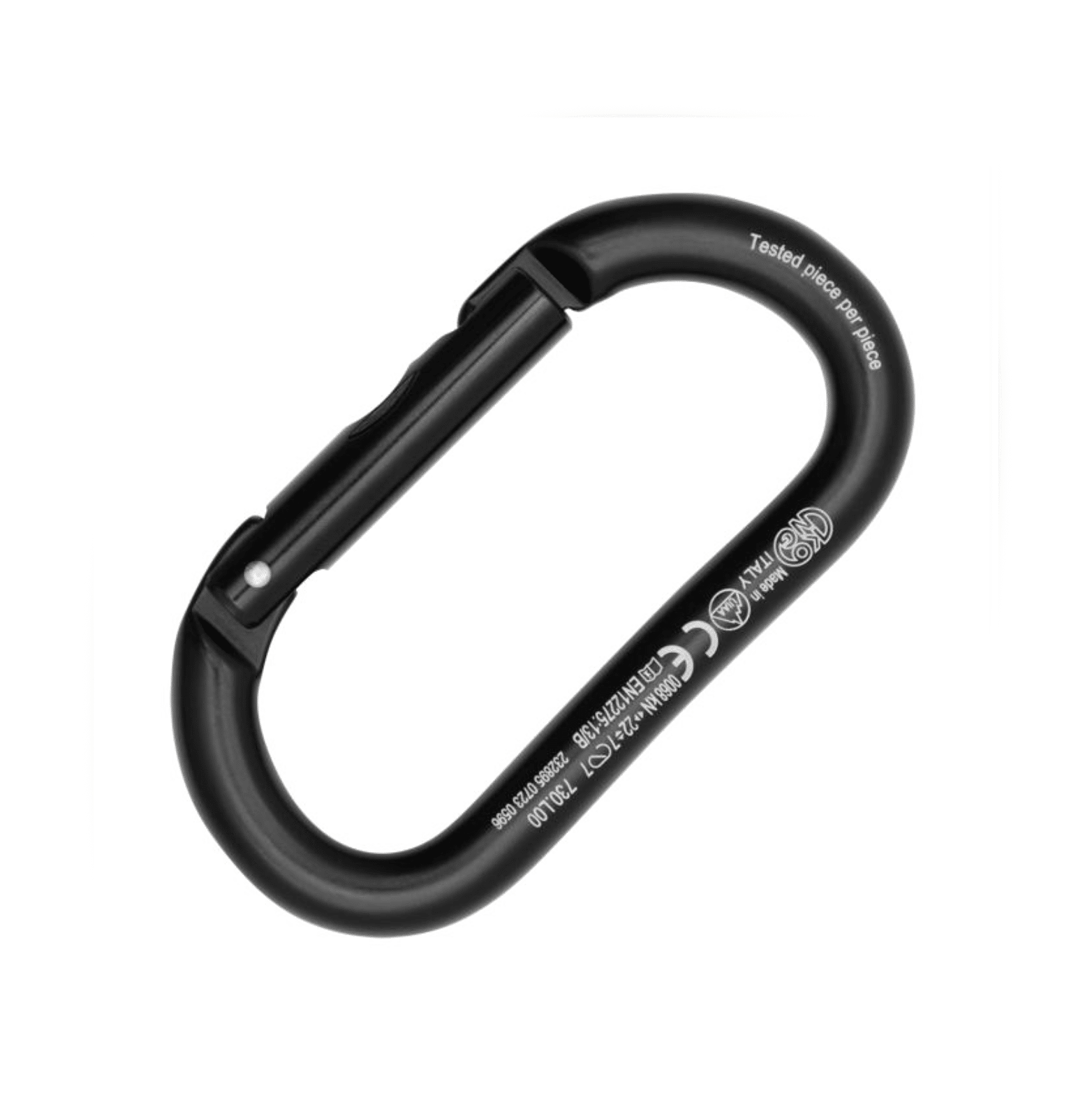 Supreme Oval Karabiner – Silbernes Aluminium