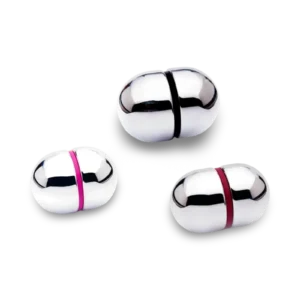 Electro Egg bipolær E-Stim elektrode fra E-Stim Systems med fastmonteret 3,5 mm kabel.