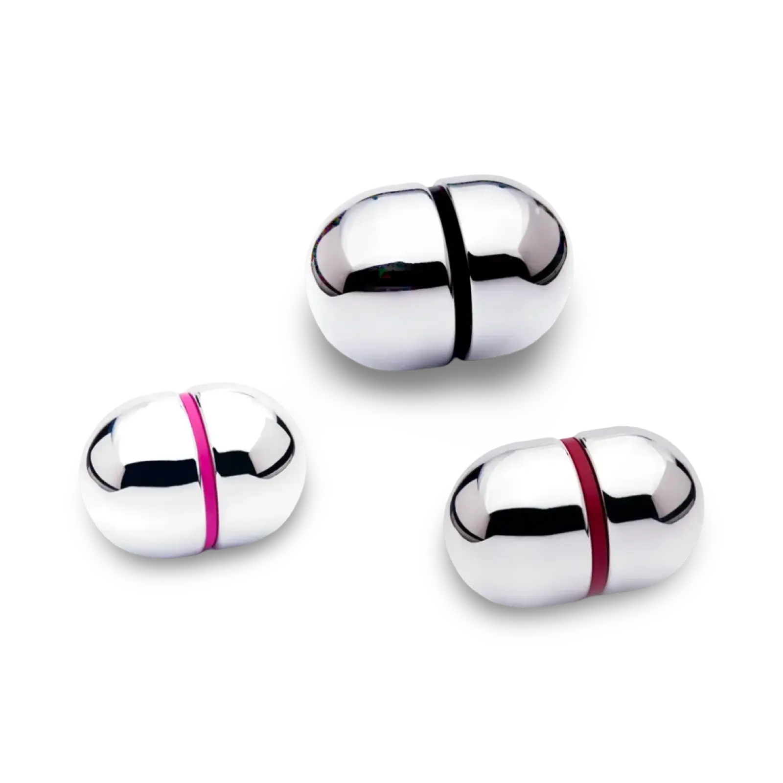 Electro Egg bipolare E-Stim Elektrode von E-Stim Systems mit fest montiertem 3,5-mm-Kabel.